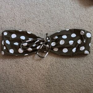 Polka Dot Bandeau Bikini Top